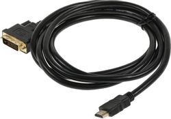 Изображение товара Кабель-переходник аудио-видео HDMI (m) - DVI-D (m), 2м, черный Изображение товара Кабель-переходник аудио-видео HDMI (m) - DVI-D (m), 2м, черный