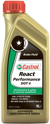Тормозная жидкость CASTROL React Performance, DOT 4, 1л [157f8b]