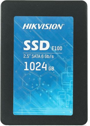 1ТБ SSD накопитель Hikvision HS-SSD-E100/1024G Hiksemi 2.5", SATA III, SATA