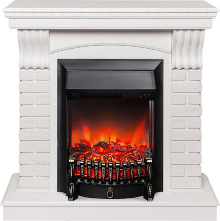 Электрокамин REALFLAME Jazz WT/Fobos BL белый