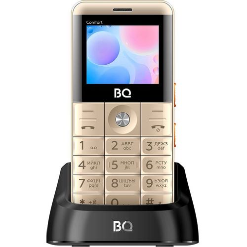 Сотовый телефон BQ Comfort 2006, золотистый/черный