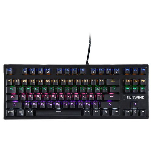 Клавиатура SunWind SW-K900G, проводная, USB, механическая, черный [1422332]