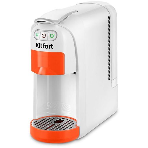 Капсульная кофеварка KitFort КТ-7509, 1400Вт, цвет: белый