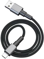 Кабель ZIBELINO USB Type-C (m) - USB (m), 2м, черный