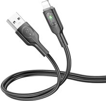 Изображение товара Кабель Hoco U120 iP Lightning USB 1.2м 2.4A черный для Apple
