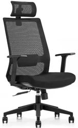 Кресло SITUP Madrid (Мадрид), сетка/ткань, до 120кг, черный