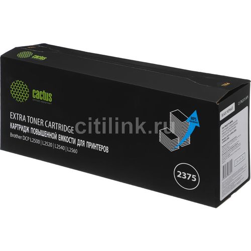 Картридж Cactus CS-TN2375-MPS, TN-2375X, черный / CS-TN2375-MPS