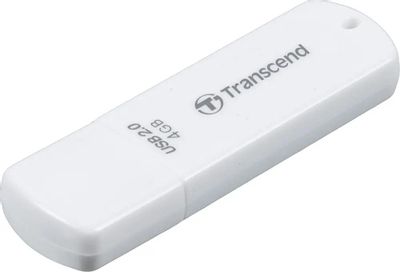 Флешка USB Transcend Jetflash 370 4ГБ, USB2.0, белый [ts4gjf370]