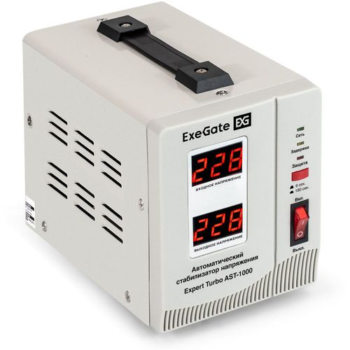 Стабилизатор напряжения EXEGATE Expert Turbo AST-1000 белый [ex291729rus]