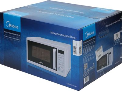 Микроволновая печь Midea AM820CUK-W, 800Вт, 20л, белый – купить в ...