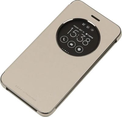 Чехол (флип-кейс) ASUS View Flip Cover, для Asus ZenFone ZE520KL, золотистый [90ac01d0-bcv008]