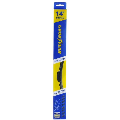 Щетка стеклоочистителя GOODYEAR Premium, 360мм/14", бескаркасная [gy000434]