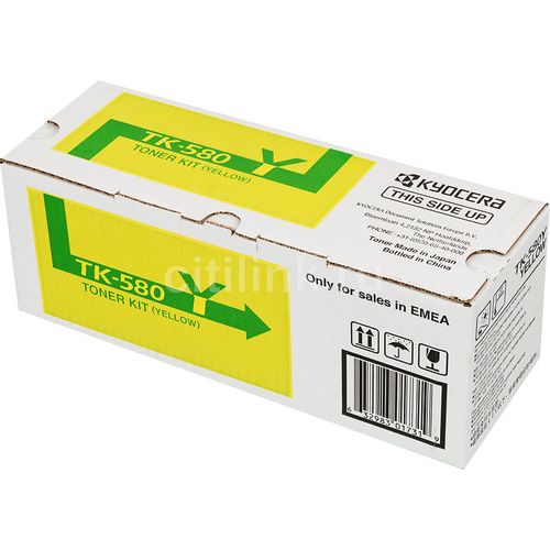 Картридж Kyocera TK-580Y, желтый / 1T02KTANL0