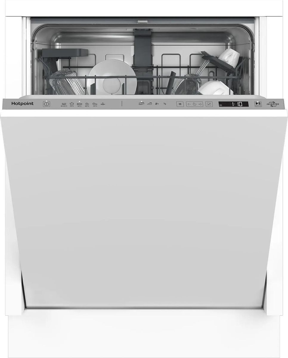 Встраиваемая посудомоечная машина HOTPOINT HI 4D66, полноразмерная, ширина  59.8см, полновстраиваемая, загрузка 14 комплектов – купить в Ситилинк |  1886333