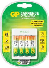 Изображение товара Зарядное устройство GP E411-270AAHCCS-2CR1 для AA AAA аккумуляторов USB