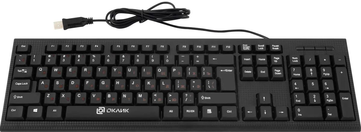 Комплект (клавиатура+мышь) Oklick 620M, черный