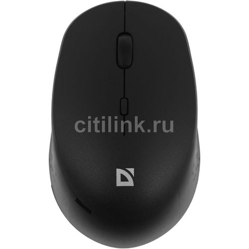 Мышь беспроводная Defender Auris MB-027, радио, оптическая, USB, 1600dpi, черный [52027]