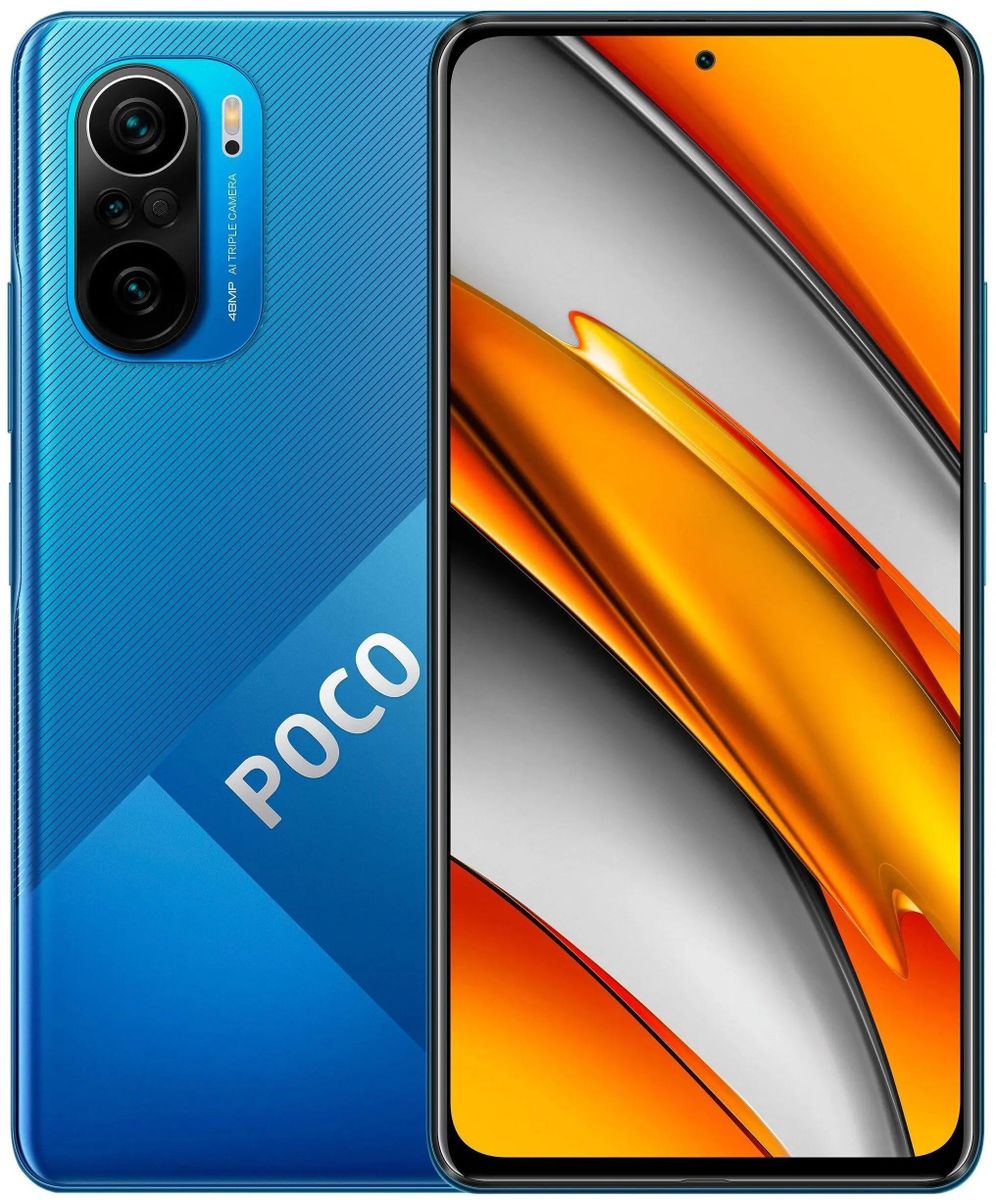 Характеристики Смартфон Xiaomi Poco F3 6/128Gb, голубой (1514340) смотреть  в СИТИЛИНК