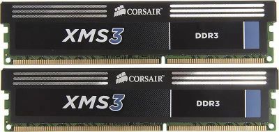 Оперативная память Corsair XMS3 CMX8GX3M2A1600C9 DDR3 -  2x 4ГБ 1600МГц, DIMM,  Ret