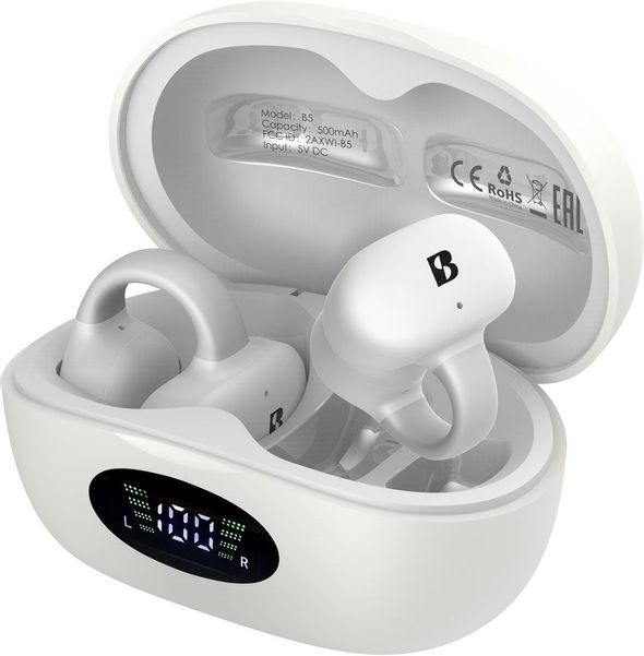 Наушники A4TECH Biosong B5 TWS, Bluetooth, вкладыши, белый