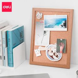 Доска пробковая Deli 8705 желтый 34х23см