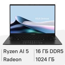 Изображение товара Ноутбук ASUS Zenbook 14 UM3406GA-QD118 14 OLED AMD Ryzen 5 16GB SSD