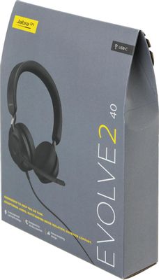 Гарнитура Jabra Evolve2 40 SE USB-C, для компьютера, накладные