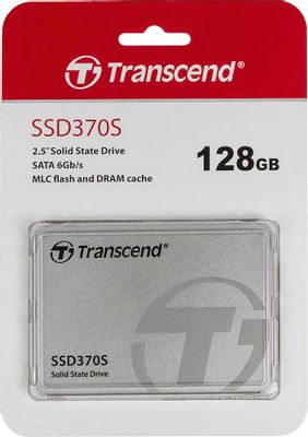 SSD накопитель Transcend TS128GSSD370S 128ГБ, 2.5", SATA III,  SATA