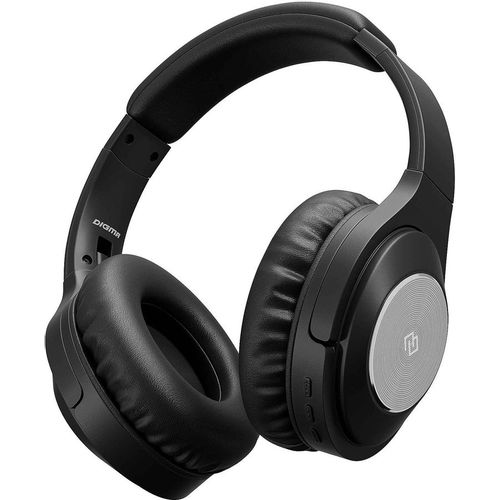 Наушники Digma BT-20 ANC, Bluetooth, накладные, черный [bt20]
