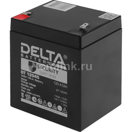 Аккумуляторная батарея Delta DT 12045 для ИБП, 12В, 4.5Ач