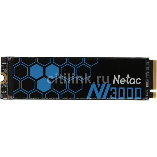 500ГБ SSD накопитель NETAC NV3000 NT01NV3000-500-E4X M.2 2280, PCIe 3.0 x4, NVMe, M.2