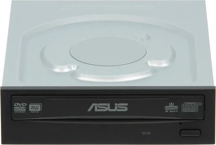 Оптический привод DVD-RW ASUS DRW-24B3ST, внутренний, SATA, черный,  OEM [drw-24b3st/blk/b/as]