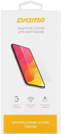 Защитное стекло для экрана Digma 2.5D для Apple iPhone 13 Pro Max/14 Pro Max 2.5D, 1 шт [dgg2ap13pm]