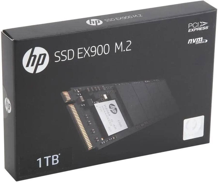 SSD накопитель HP EX900 1ТБ, M.2 2280, PCIe 3.0 x4, NVMe, M.2