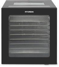 Сушилка для овощей и фруктов Hyundai HYFD-8804, черный/прозрачный, 20шт ...