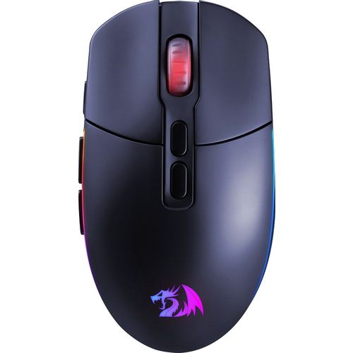 Мышь беспроводная Redragon Invader Pro, игровая, радио, оптическая, USB, 10000dpi, черный [71845]