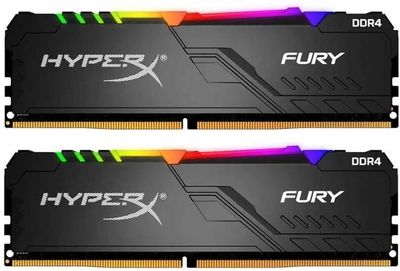 Оперативная память Kingston HyperX Fury Black HX426C16FB3AK2/32 DDR4 -  2x 16ГБ 2666МГц, DIMM,  Ret