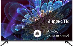 50" Телевизор HIBERG 50Y QLED, 4K Ultra HD, СМАРТ ТВ, YaOS, черный