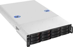 Корпус для сервера монтируемый в стойку EXEGATE Pro 2U660-HS12, 2U, 2 x 1000 Вт, черный/серебристый