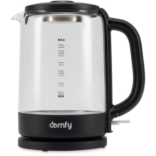 Чайник электрический DOMFY DSB-EK304, 1.7л, стекло/пластик