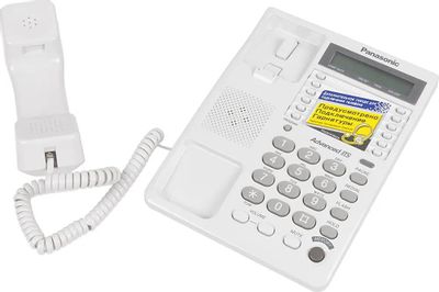 Проводной телефон Panasonic KX-TS2362RUW, белый – купить в Ситилинк | 18479