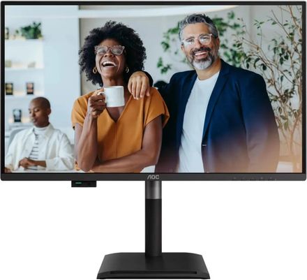 27" Монитор AOC Q27P4CV, 2560x1440, IPS, 120Гц, 1хHDMI, 1хDP, черный и серебристый
