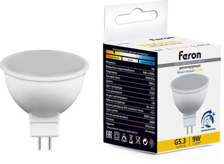Упаковка ламп LED FERON G5.3,  софит, 9Вт, LB-561, 10 шт. [51070-10]