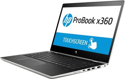 Ноутбук-трансформер HP ProBook x360 440 G1 14", Intel Core i7 8550U 1.8ГГц, 4-ядерный, 16ГБ DDR4, 512ГБ SSD,  NVIDIA GeForce  Mx130, Windows 10 Professional, серебристый [4ls93ea]