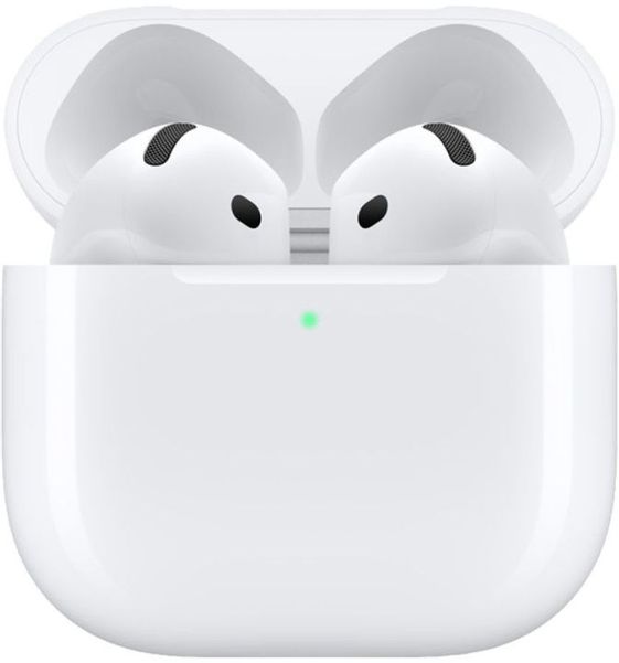 Наушники Apple AirPods 4 A3050,A3053,A3058, Bluetooth, вкладыши, белый [mxp63ll/a]