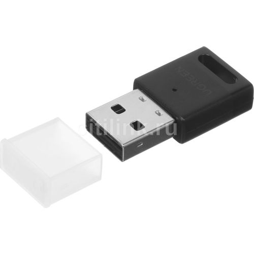 Bluetooth адаптер UGREEN CM591 BT 5.3+EDR USB, 20м, черный [35995]