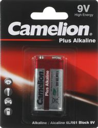 Изображение товара 9V щелочная батарейка CAMELION Plus Alkaline 550мАч (1 шт.) Изображение товара 9V щелочная батарейка CAMELION Plus Alkaline 550мАч (1 шт.)