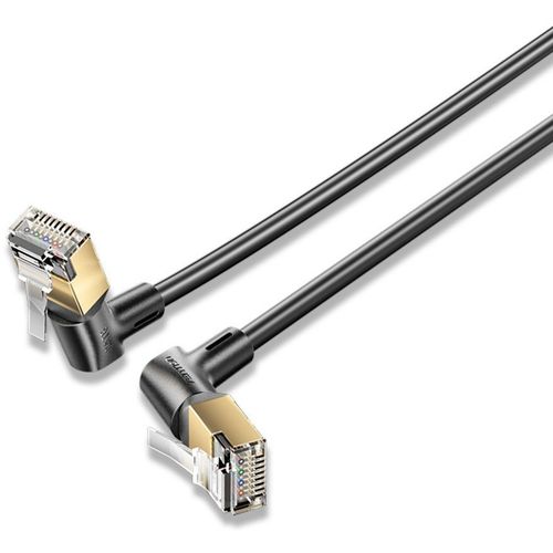 Патч-корд VENTION IKLBI литой (molded), S/FTP, кат.8, 3м, 4 пары, 32AWG, медь бескислородная, многожильный, черный