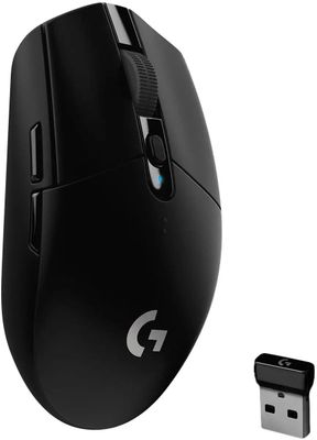 Мышь Logitech G305 Lightspeed, игровая, оптическая, беспроводная, USB, черный [910-005282]