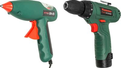 Характеристики Дрель-шуруповерт Hammer Flex ACD12LE + Flex GN-05, 1.3Ач ...